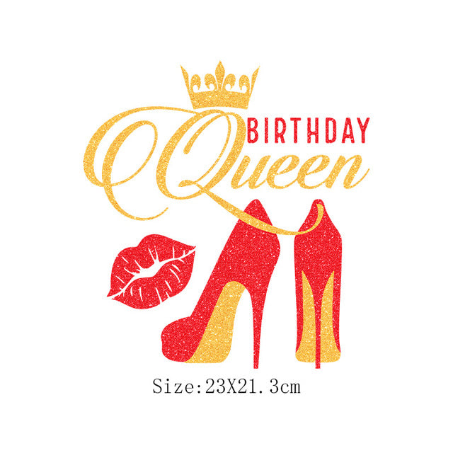 DIY Image Heat Transfer Iron on (Birthday Queen)