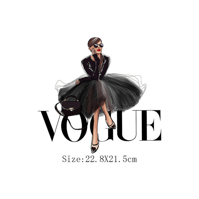 DIY Image Heat Transfer Iron on (Fashion Lady)