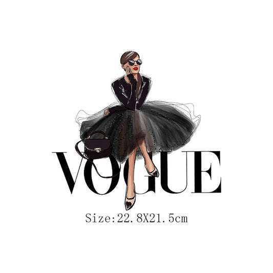 DIY Image Heat Transfer Iron on (Fashion Lady)