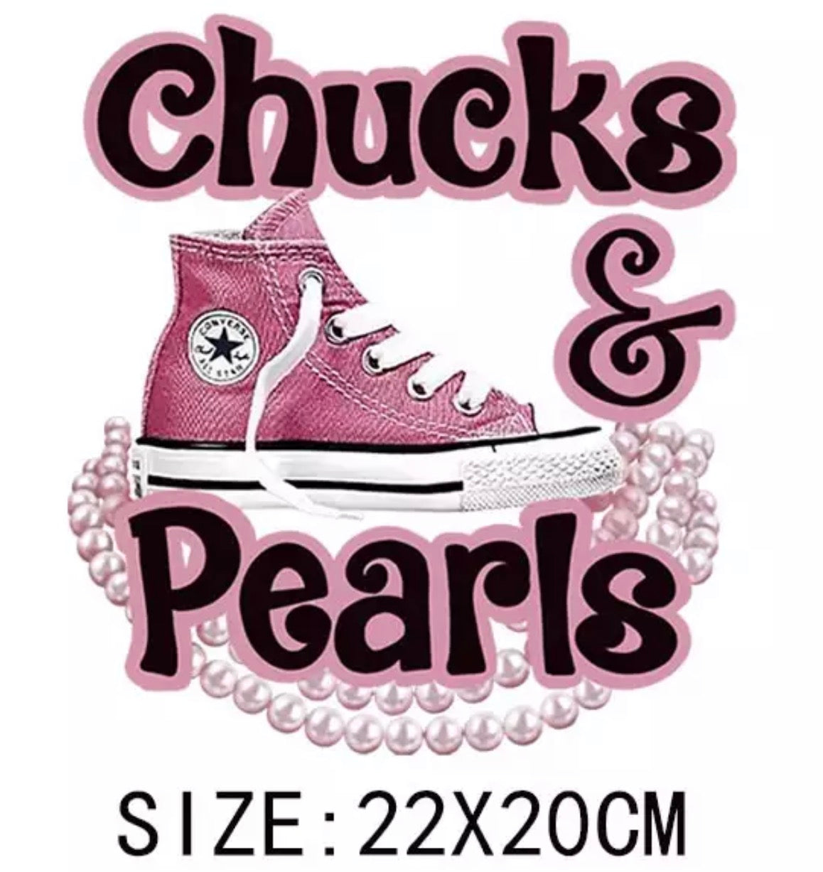 DIY Heat Transfer/ Iron on Image Transfer (Chucks & Pearls)