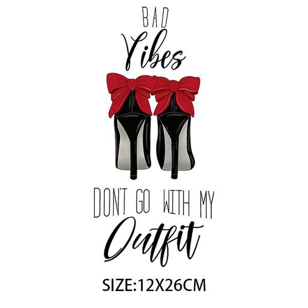 DIY Heat Transfer/ Iron On Image Transfer (Bad Vibes Don't Go With my Outfit)