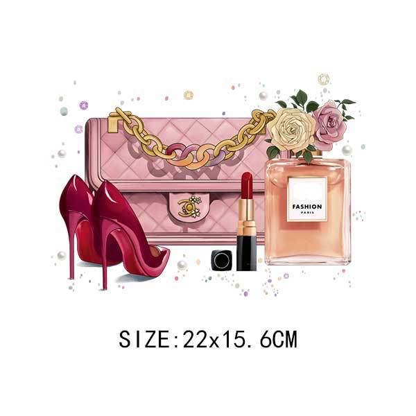 DIY Heat Transfer/Iron on Image Transfer (High Heels, Perfume, Bag)