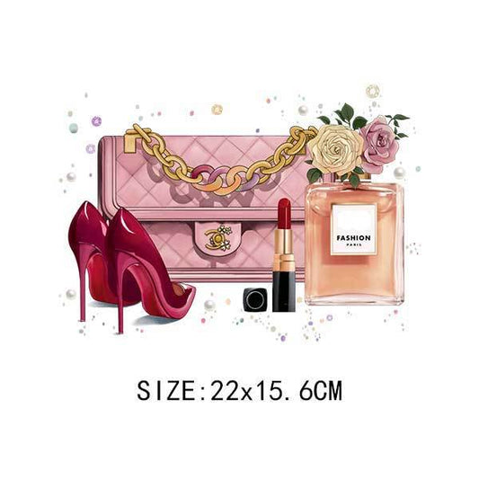DIY Heat Transfer/Iron on Image Transfer (High Heels, Perfume, Bag)