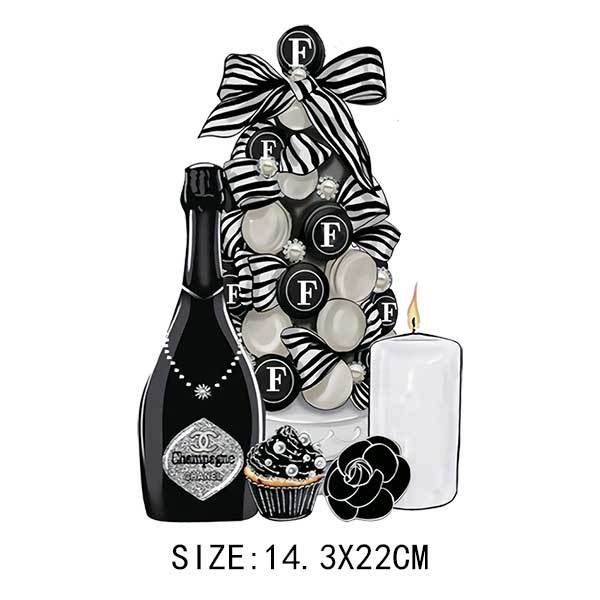 DIY Heat Transfer/Iron on Image Transfer (Wine/Candle)