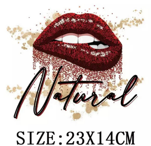 DIY Heat Transfer/Iron on Transfer (Lips Natural)