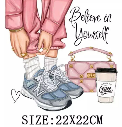 DIY Heat Transfer Iron On Image Transfer (Believe in Yourself)