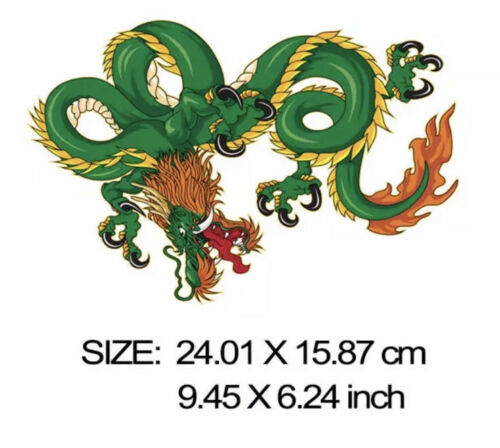 DIY Heat Transfer/Iron on Image Transfer (Dragon/Green)