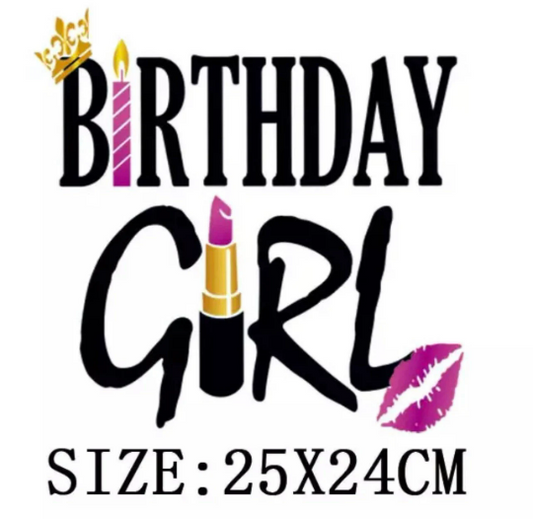 DIY Image Heat Transfer/ Iron on Transfer (Birthday Girl)